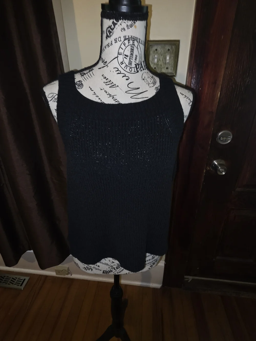 J Crew Black Knit Tank Top - Women's Sleeveless Sweater Medium